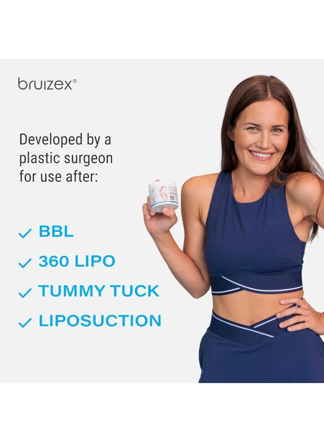 Bruizex Fibrosis Treatment Cream for Liposuction & BBL Post Surgery Recovery, Body Scrub For After BBL, Tummy Tuck, Works with MLD Body Massager Tools, Faja, Lipofoam, Essential Oils Infused, 4 Oz - Image 4